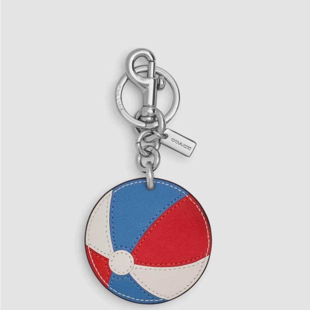 Coach Multicolor Beach Ball Keychain